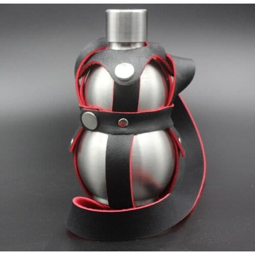 100pcs/lot King Kong hoist supply 1 kg 304 stainless steel hip flask portable outdoor portable kettle cups send strap