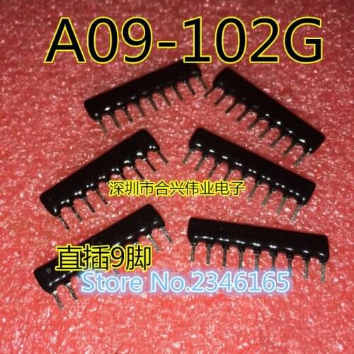 20pcs DIP exclusion 9pin 1K A102 102 ohm Network Resistor array