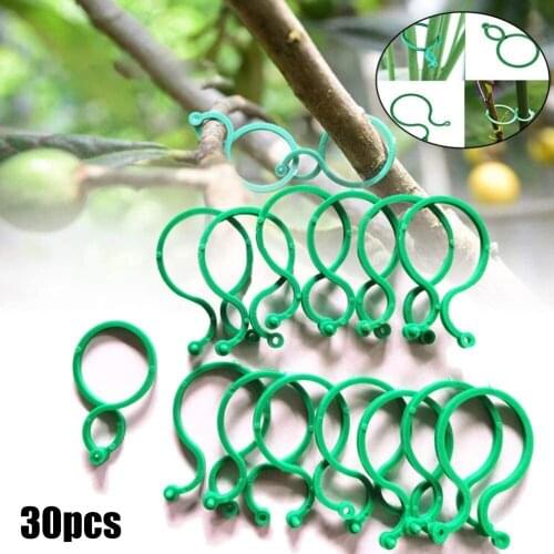 30Pcs Garden Plant Twist Clip Plant Support Ties Flower Supports Greenhouse Branch Fixing Accessories For Indoor And Outdoor