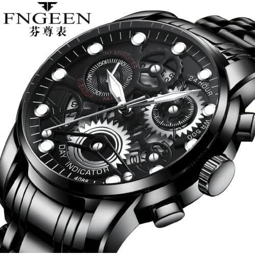 Relogio Masculino Mens Watches Top Brand Luxury Mens Fashion Business Waterproof Quartz Watch For Men Casual Leather Watch