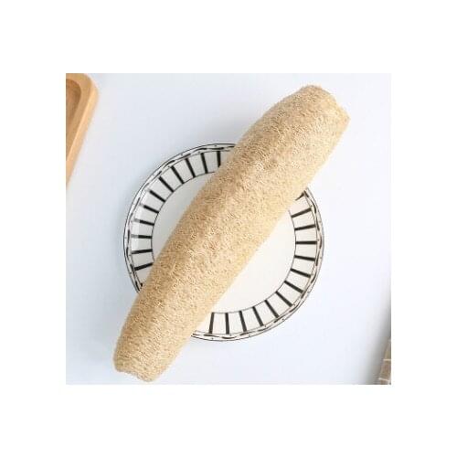 Long Bath Body Shower Sponge Scrubber Natural Loofah Luffa Loofa Bathing Massage Pot Bowl Scrubber Spa bathroom accessories