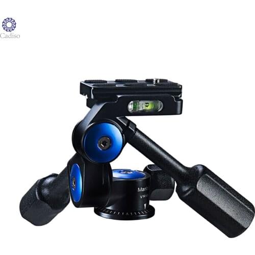 Cadiso Manbily VH-60 Double Handle Aluminum 3D Hydraulic Damping Tripod PTZ Panoramic Shooting Tripod Head for Monopod Camera