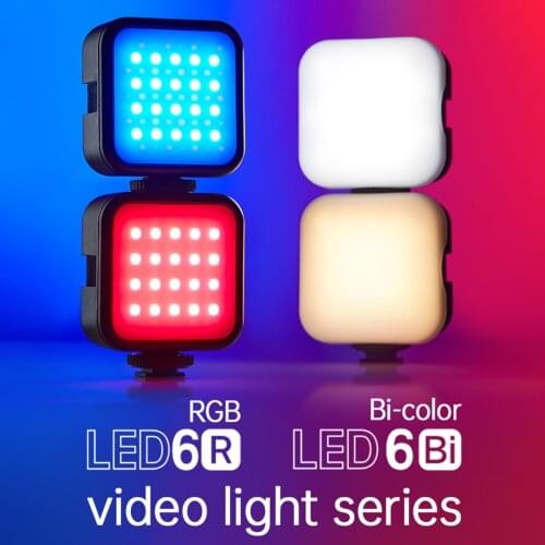 Godox LED 6R RGB LED Video Camera Light 13 FX Effects Bi-color LED6Bi for Vlog Video Light PK Ulanzi VL49 LED Lighting
