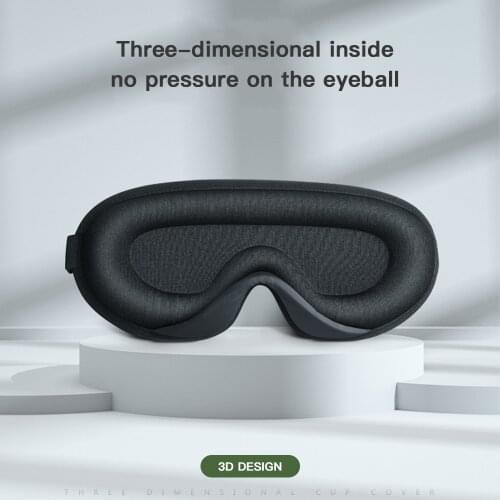 3D Sleeping Eye Mask Travel Rest Aid Eye Mask Natural Sleeping Mask Blockout Light Soft Portable Blindfold Eye Relax Massager