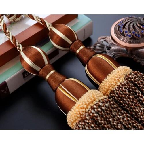 New Orchid Ball Curtain Tassel Tied Ball Strap Rope Hanging Ball Decorative Tassels Pendant chinese feng shui