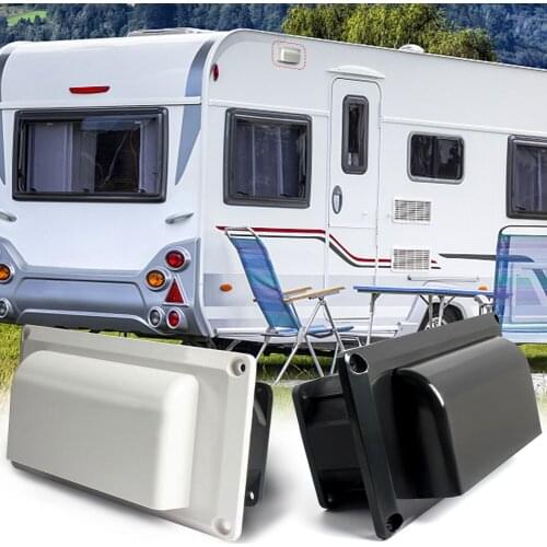Caravan Motorhome Trailer Side Air Vent Ventilation Exhaust Fan RV White DC 25W for Camper Motorhome Trailer Boat Marine Yacht