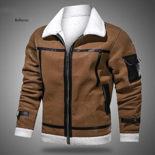 Rebicoo Men's Suede Jackets