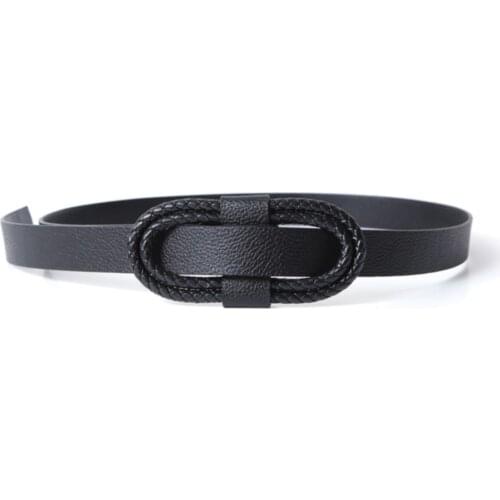 Mesh Design Waist And Pants Belt Trend Women 'S Latest Model Letter O Buckled Special Design Belt Women 'S Twisted Strap