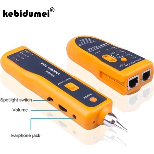 Telephone Wire Tracker Network Cable Tester Detector Line Finder For Cat5 Cat6 RJ45 UTP STP LAN Tracer Diagnose Tone Tool Kit