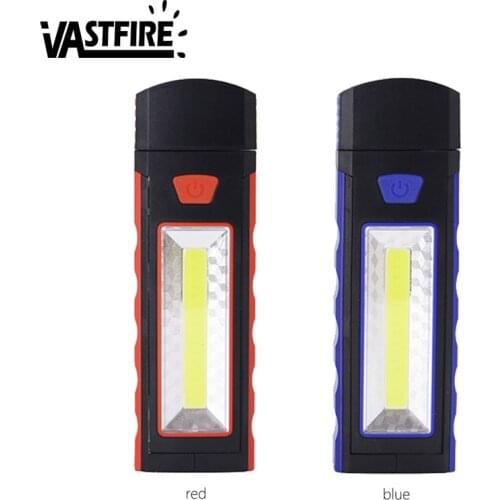 VastFire Outdoor Magnetic Hook COB Work Light Flashlight Car Inspection Lamp Camping Night LED