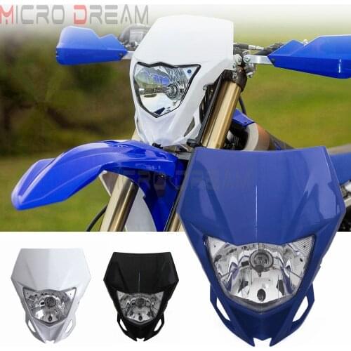 Universal Motorcycle Head Lamp Lighting Enduro Dual Sport Dirt Bike Headlight Fairing For Yamaha WR250F WR450F WR250R TTR230 YZ