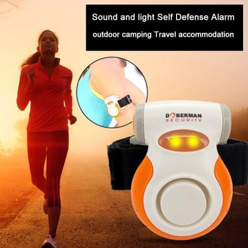 Water resistant Jogger Alarm Bright flashing light 110dB loud sound alarm self-defense for night biking walking running sports