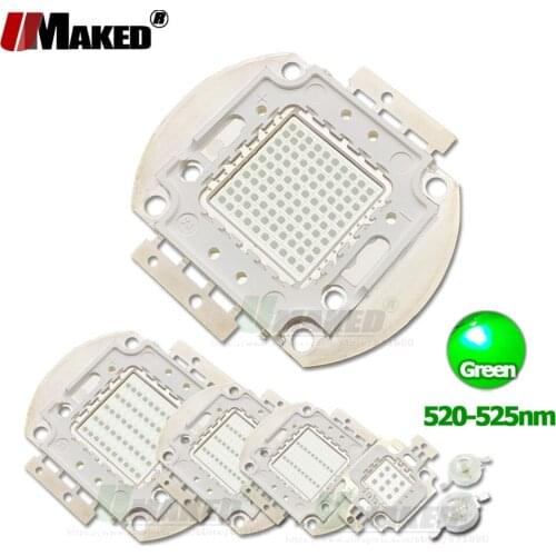 High Power LED COB Chip Green light Bead 1 3W 5W 10W 20W 30W 50W 100W Matrix Integrated SMD Diode Light Beads For Spotlight lamp