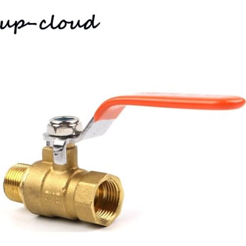 1pc brass valve 1/8" 1/4" 3/8" 1/2" 3/4" 1" male to female thread gas pipe switch garden irrigation watering valve