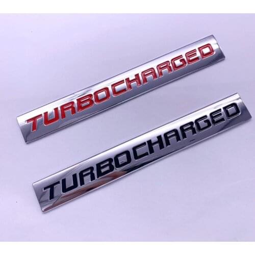 10x Car Sticker Turbocharged Emblem Badge Decals rear front side styling for Ford Mustang BMW