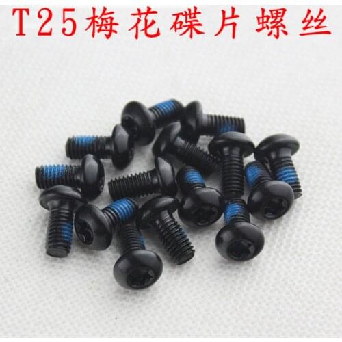 12Pcs Per Set 12mm Bicycle Disc Brake Bolts Mounting Screws T25 Head Mountain Bike Disc Cycling Accessories Steel Mount Screw