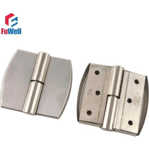 2pcs Stainless Steel Zinc Alloy Public Toilet Partrition Door Hinge for Jib Door Fit 12-18mm Thickness Door