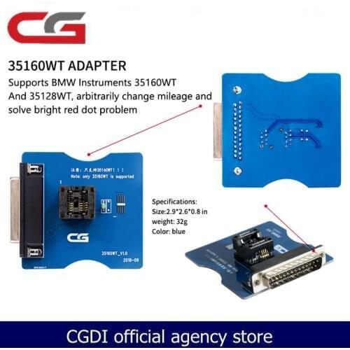 35160WT Adapters for CG Pro 9S12 Key programmer support Mileage Solve the Red Dot Problem Free ship