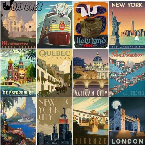 Diamond Painting City Landscape Mosaic Abstract Cross Stitch 5D Diy Cartoon Sticker Diamond Embroidery Set Inlaid Handmade Gift