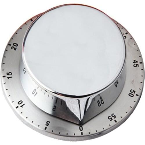 Stainless Steel Timer Alarm Clock Magnetic Suction Kitchen Timer Learning Baking Reminder