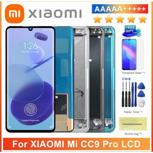 Original 6.47'' Display For Xiaomi Mi CC9 Pro LCD Display for XiaoMi Mi Note 10 Touch Screen Digitizer Screen Assembly