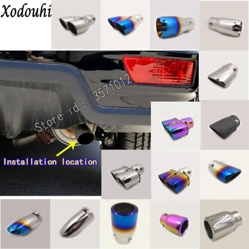 For BYD S6 2011 2012 2013 car body cover muffler exterior back end pipe dedicate exhaust tip tail outlet ornament vent part 1pcs