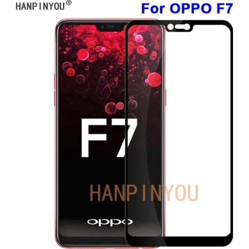 For OPPO F7 6.23" New 9H Hardness 2.5D Full Cover Toughened Tempered Glass Film Screen Protector Protect Guard