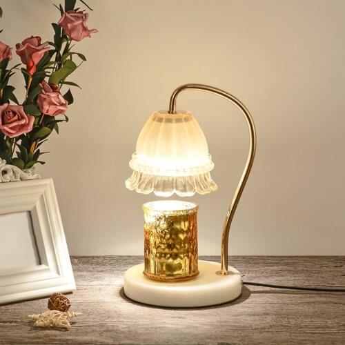 Electric Candle Melting Warmer Fragrance Lamp Dimmable Table Light Bedroom