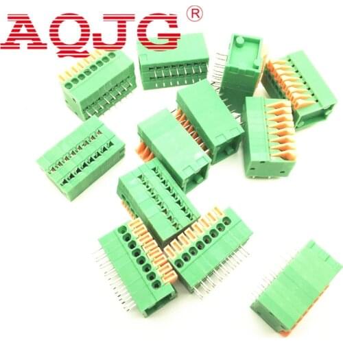 20PCS/Lot 141R-2.54-8P 8Pin PCB Spring Terminal Block ROHS connector Pitch 2.54mm Free shipping