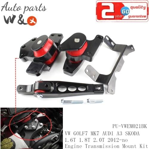 Engine Mount For VW GOLF 7 MK7 AUDI A3 SKODA SEAT 2012-no 1.6T 1.8T 2.0T Engine Transmission Mount Kits