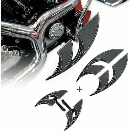 Motorcycle Rider Passenger Footboard Floorboard Kit For Harley Touring Road King Street Glide Electra Glide 1993-2019