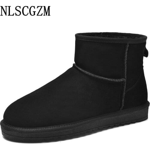 Winter Boots Men Ankle Boots for Men Male Snow Boots Men Casual Shoes Suede Shoes Luxury Designer Shoes Zapatos Hombre Vestir