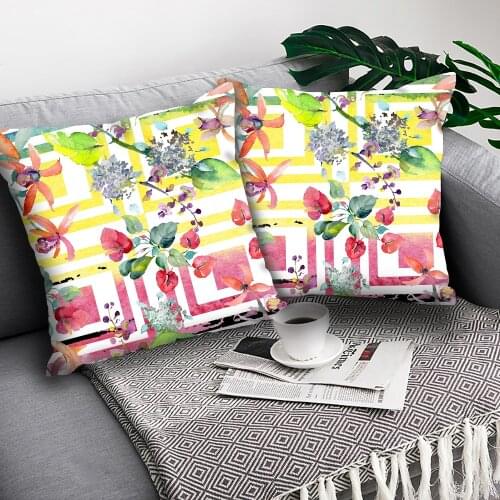MTMETY Throw pillow cushion cover Tropical rain forest home decoration Pillowcase Polyester Throw Pillow Case Funda Cojin