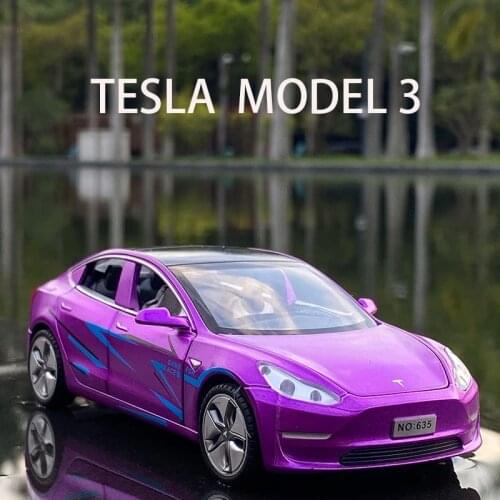 New 1:32 Tesla MODEL 3 Alloy Car Model Diecasts & Toy Vehicles Toy Cars Free Shipping Kid Toys For Children Gifts Boy Toy