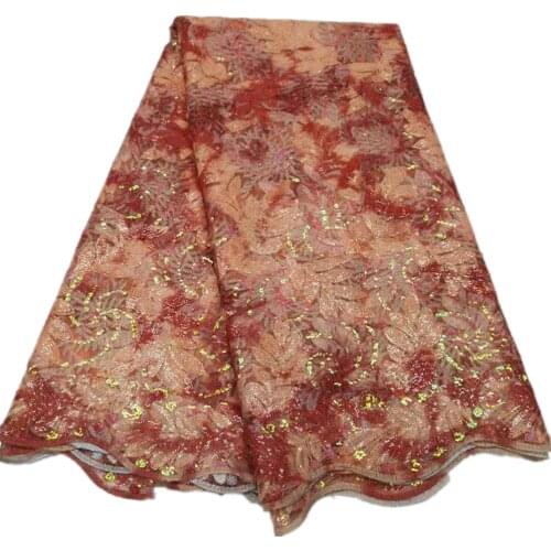 SJ Lace Latest African Lace 2021 High Quality Nigerian French Tulle Lace Fabric Embroidery for Women Dress qx5-90