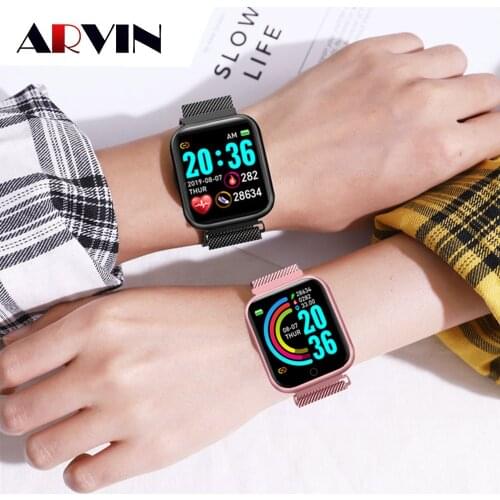 Arvin Steel Smart Watch 2020 Heart Rate Fitness Tracker Sport Bluetooth Smartwatch Men Women