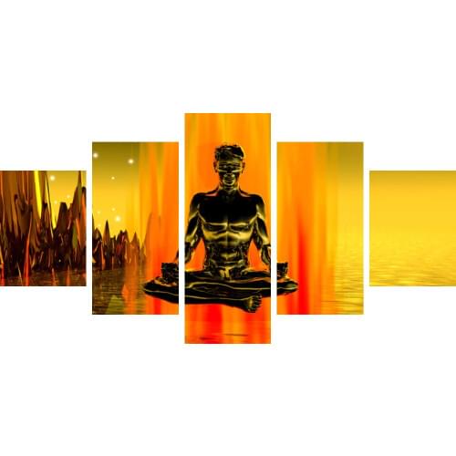 Glow In The Dark New Product Universe Star Arts Home Decor Buddha Painting Calligraphy Paintings For Living Room Wall