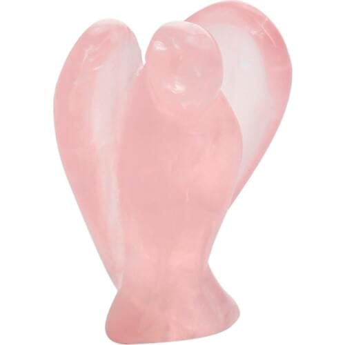 TUMBEELLUWA 1.5 inch Crystal Pocket Guardian Angel Healing Statue Love,Peace