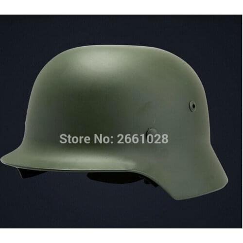Military M35 steel Helmet CS Army Luftwaffe Steel Helmet High Quality WW2 German Elite Military Training Outdoor Activities Safe