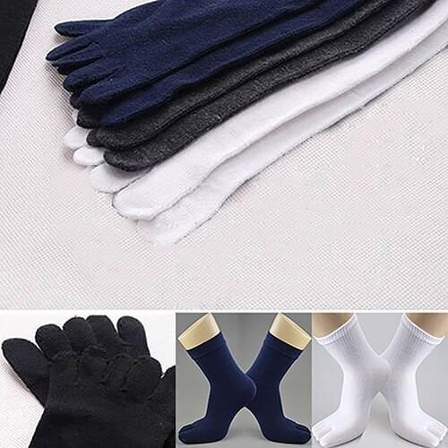 1 Pair Mens Autumn Winter Warm Thermal Casual s Soft Toe Socks Fingersocks