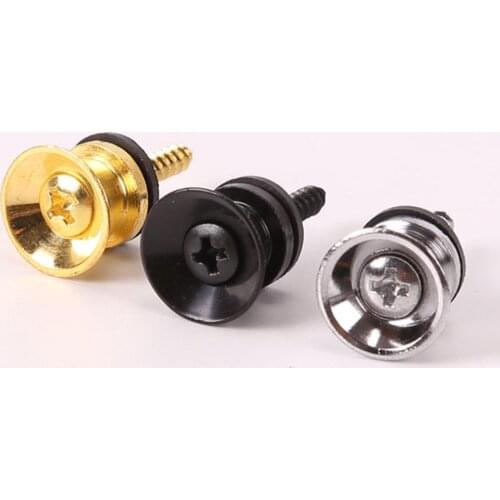 1 PC Anti-skid Strap Lock Locking Button End Pin for Electric Acoustic Classical Bass Guitar Ukulele Guitar Accessories