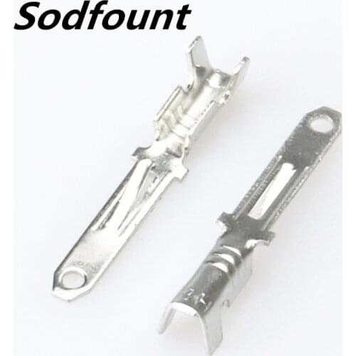 100pcs H62 brass tinned 2.8mm automotive terminal Automotive connector male terminal DJ611-2.8×0.5A