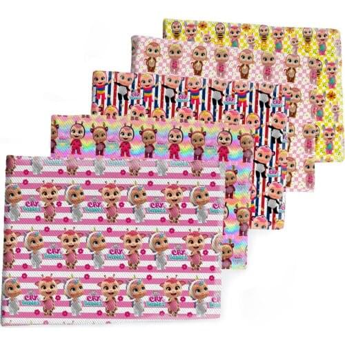 50*145CM Cry Baby Fabric Cartoon Dolls Printed Polyester Cotton Twill Fabric Patchwor Printed