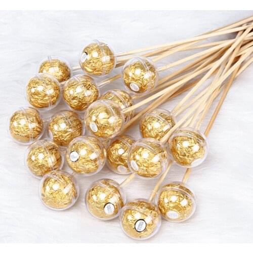 Acrylic Transparent Chocolate Tori Stand Flower Bouquet Accessories Chocolate Holder Creative Valentines Day DIY Materials