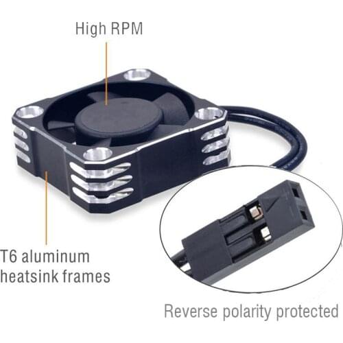 T6 Aluminum 3660 3650 540 Motor Metal Cooling Fan Motor Heat Dissipation for 1/10 RC Car Modified Stock Spec