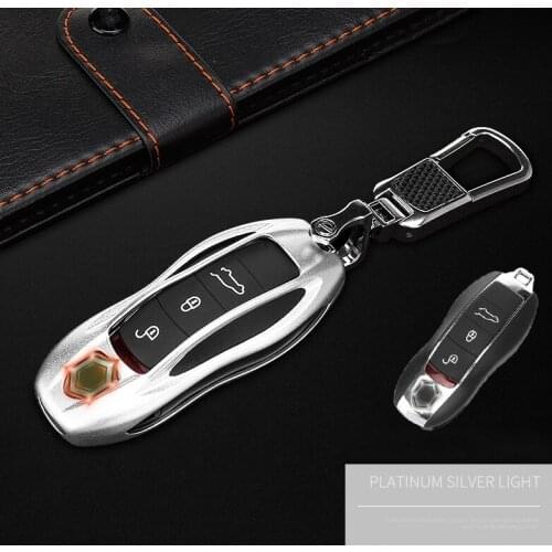 Aluminum Alloy Car Key Case for Porsche Cayenne Macan Palamela Car Remote Control Key Protection Cover Accessories