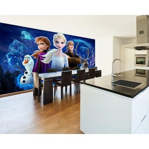 Custom papel DE parede infantil, Cartoons 3D Girls photo mural for children room, boys and girls bedroom wall wallpaper