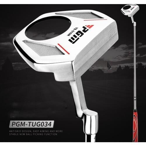 Golf Club with Pick-up Ball Function For Men Low Center of Gravity Mens Putter with Aiming Line