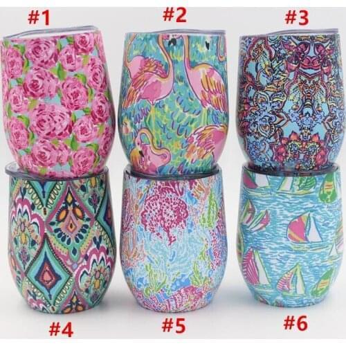 Quevin100pcs 9oz flamingo eeg cups kids tumbler mugs wine glass wall stainless steel vacuum insulated coffee Beer Cups with lid