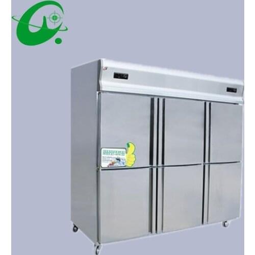 Double-temperature kitchen refrigerator,Six-door refrigerator freezer brass